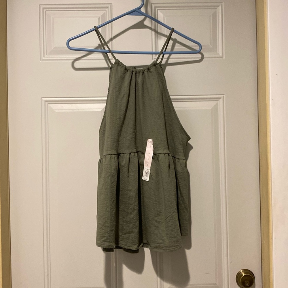 SO High Neck Tank Green Size (Juniors) L